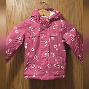 Cat & Jack Pink Floral Puffer Jacket